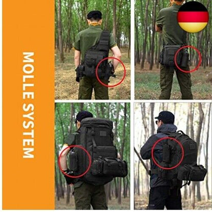 HUNTVP Taktisch Flaschenhalter Militär Trinkflasche Beutel Molle 1000D Nylon