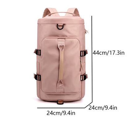 Outdoor Backpack Waterproof Sports Travel Backpack Fitness Backpack Large Capacity Travel Bag Shoe Compartment Backpack ﻿-Ll