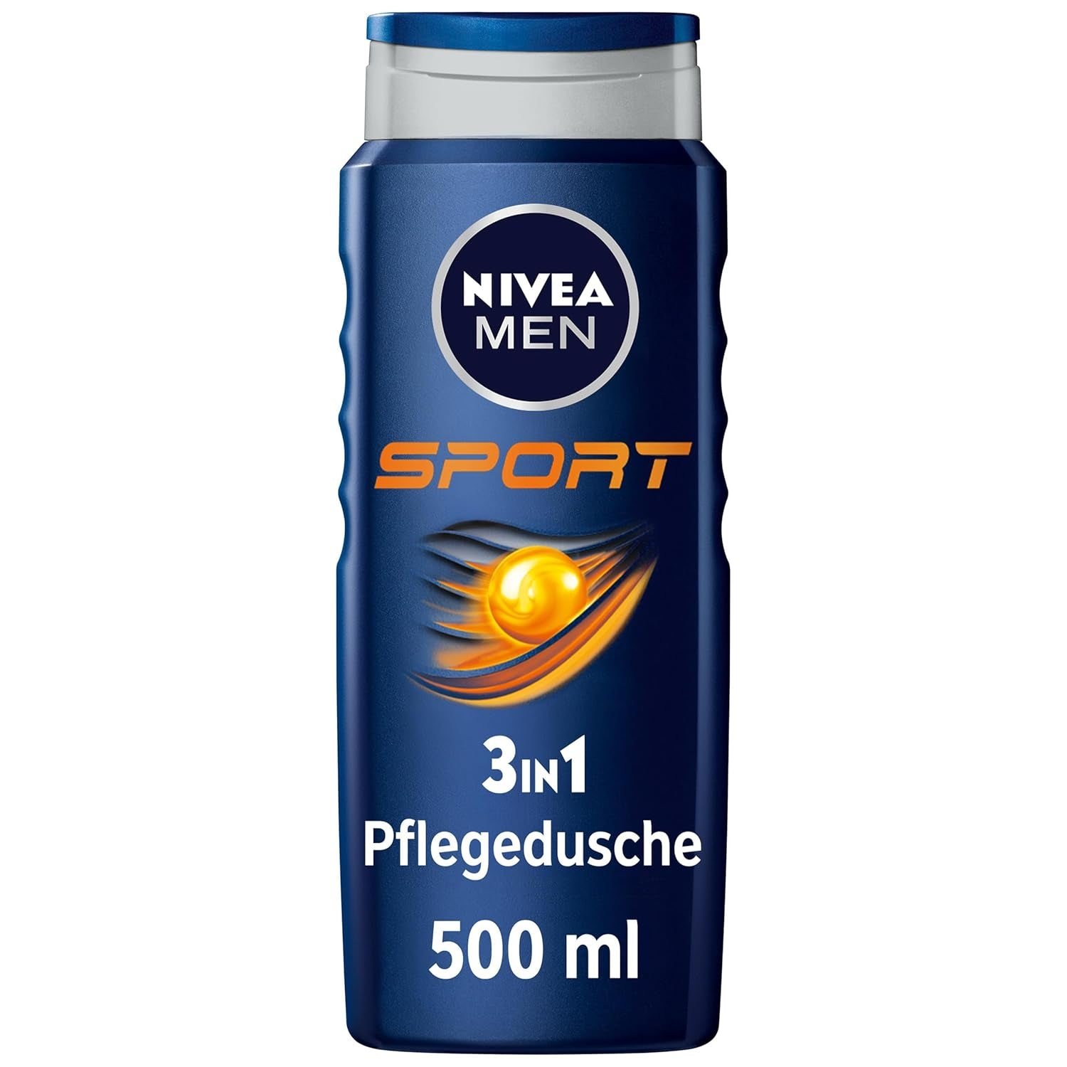 NIVEA MEN Sport Duschgel, Pflegedusche Mit Vitalisierendem Limonenduft Und Erfrischendem Schaum, Männer Duschgel Mit Mineralien Für Körper Und Haar (500 Ml)