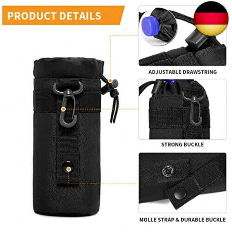 HUNTVP Taktisch Flaschenhalter Militär Trinkflasche Beutel Molle 1000D Nylon