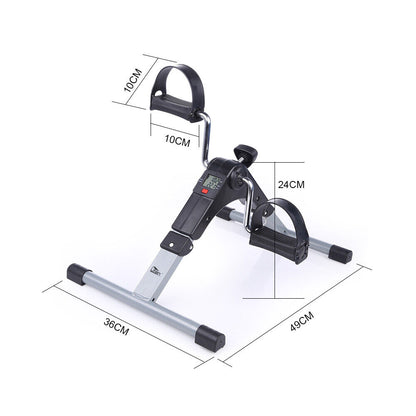 LCD Klappbar Fitnessbike Arm Und Beintrainer Pedaltrainer Mini Heimtrainer Uten