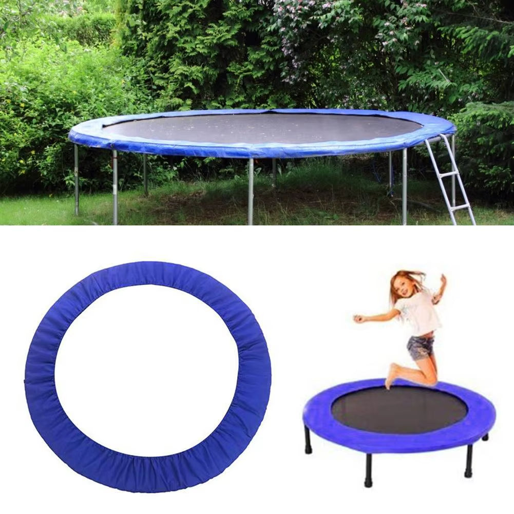 Trampoline Jumping Bed Cover Sponge Protective Cover Edge Surrounding Cloth with Sturdy Mounting Belt Outdoor Falling Protection