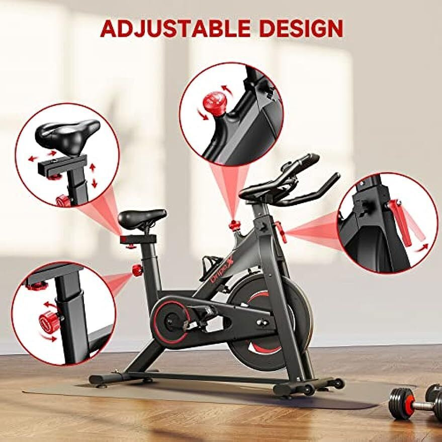 Heimtrainer LCD Indoor Cycling Fitness Bike Fahrrad Trimmrad Hometrainer 150 Kg