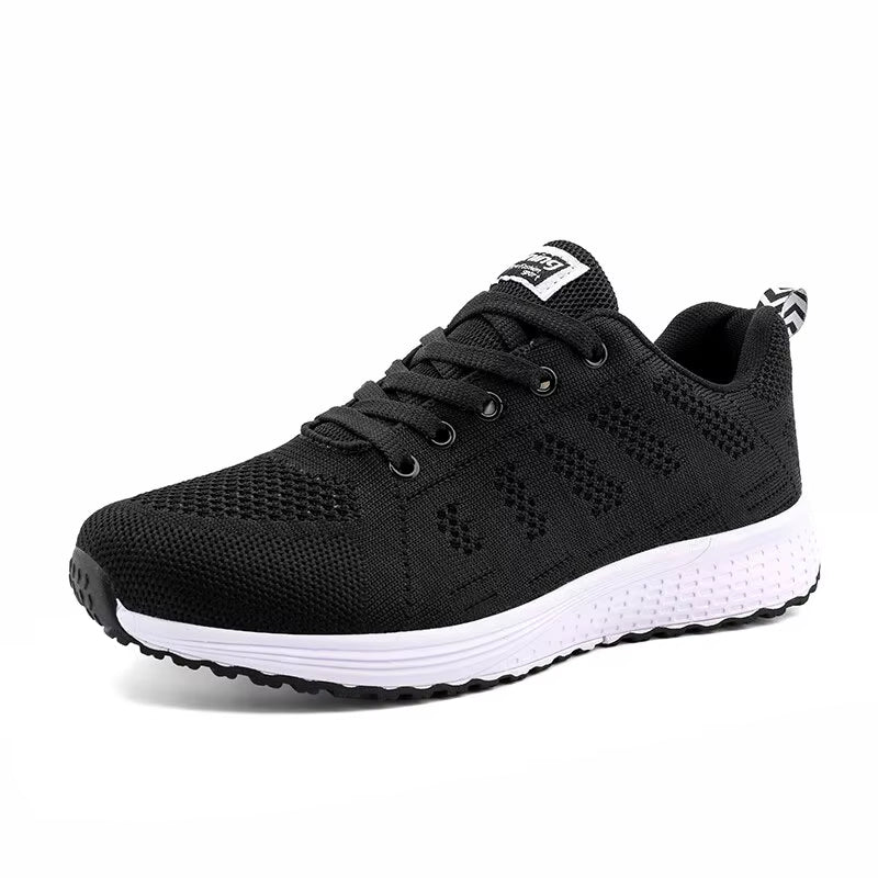 Women Casual Shoes Fashion Breathable Walking Mesh Flatshoessneakers White Female Footwear