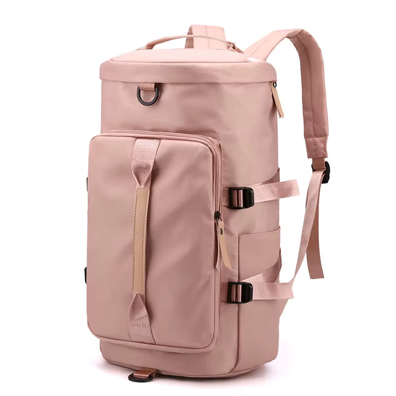 Outdoor Backpack Waterproof Sports Travel Backpack Fitness Backpack Large Capacity Travel Bag Shoe Compartment Backpack ﻿-Ll