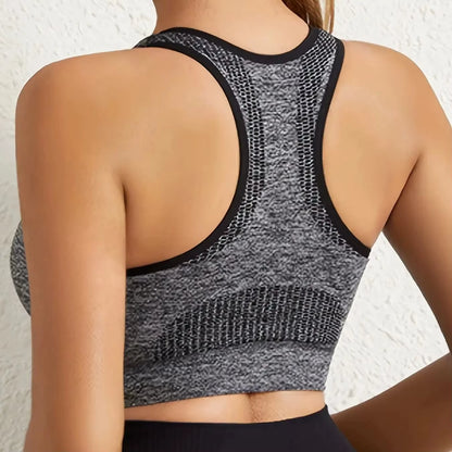 Women'S Workout Sports Bras Fitness Backless Padded Ivy Low Impact Bra Yoga Crop Tank Top