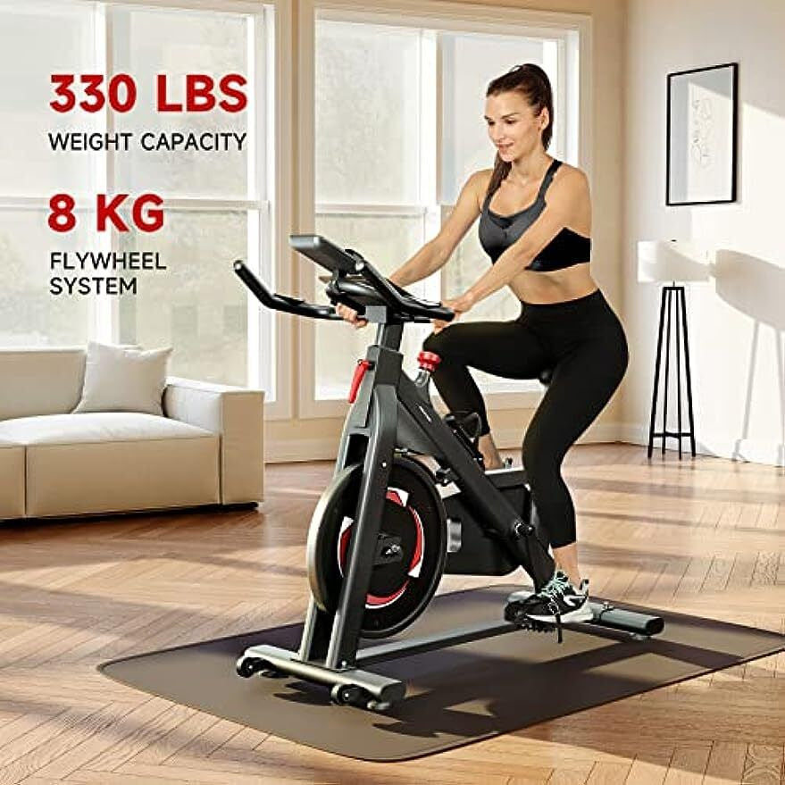 Heimtrainer LCD Indoor Cycling Fitness Bike Fahrrad Trimmrad Hometrainer 150 Kg