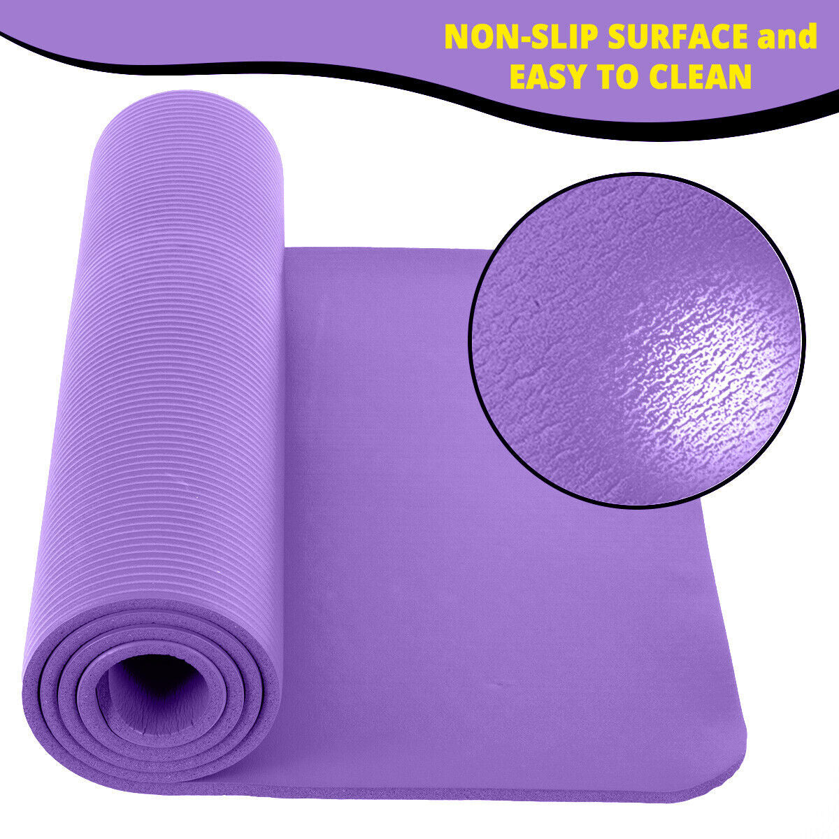 NBR Yoga Matte Fitnessmatte Sportmatte Bodenmatte Gymnastikmatte Pilates Fitness