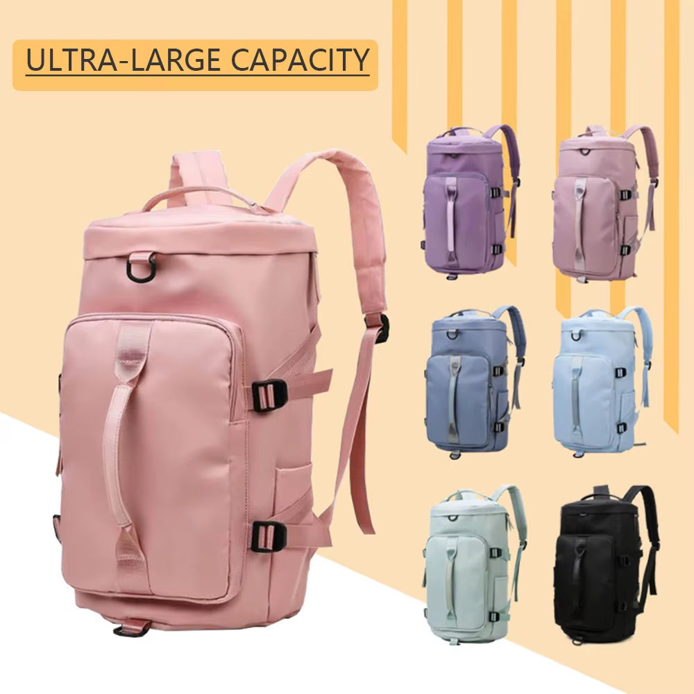 Outdoor Backpack Waterproof Sports Travel Backpack Fitness Backpack Large Capacity Travel Bag Shoe Compartment Backpack ﻿-Ll