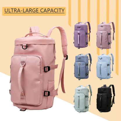 Outdoor Backpack Waterproof Sports Travel Backpack Fitness Backpack Large Capacity Travel Bag Shoe Compartment Backpack ﻿-Ll