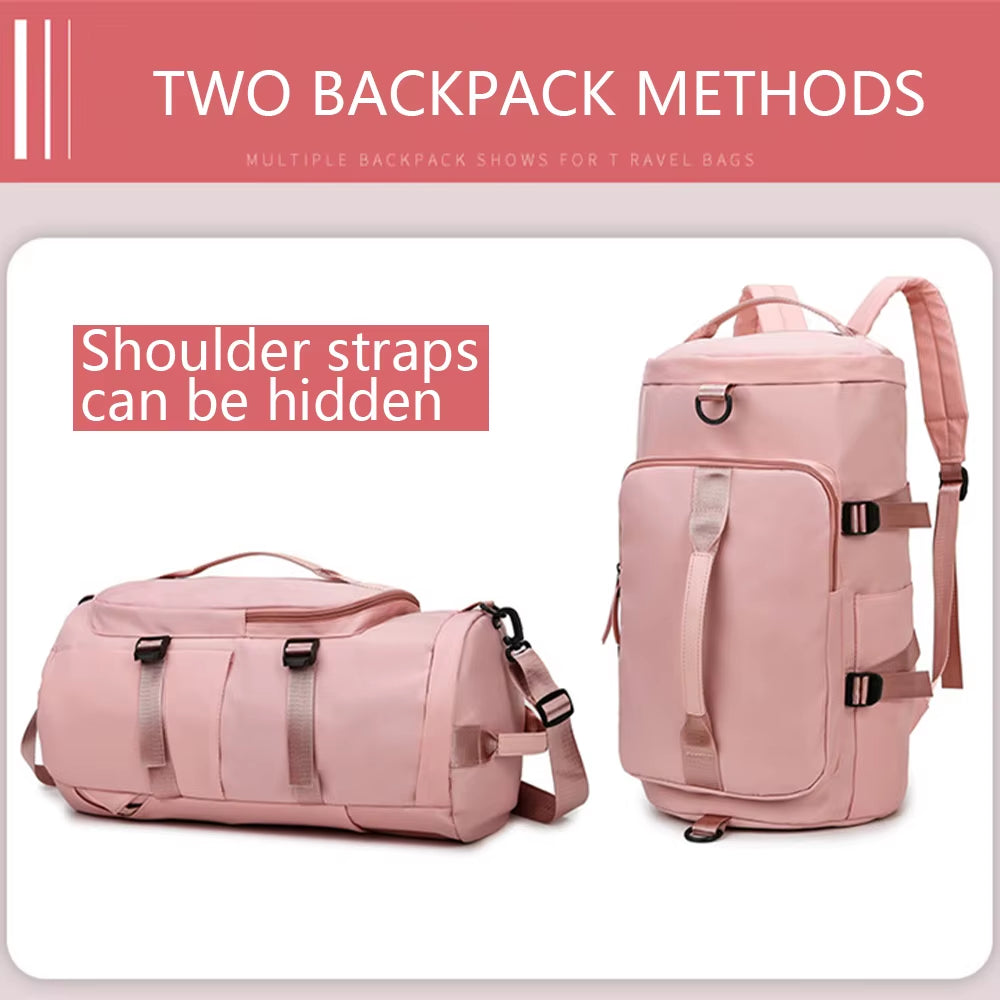 Outdoor Backpack Waterproof Sports Travel Backpack Fitness Backpack Large Capacity Travel Bag Shoe Compartment Backpack ﻿-Ll